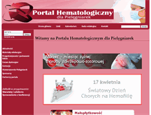 Tablet Screenshot of pielegniarka.chorobykrwi.pl